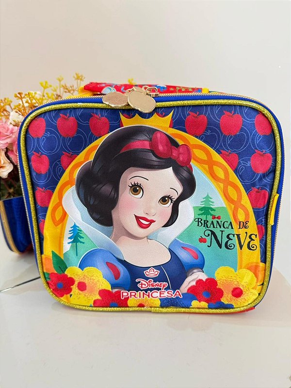 Lancheira Escolar Princesa da Disney Branca de Neve