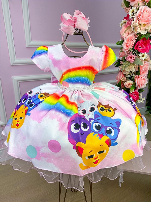 Vestido Bolofofos Bolo Fofos Rosa Temáticos