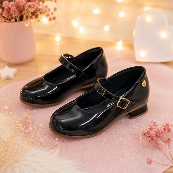 Sapatilha Infantil Boneca Preto StarPink Cristal