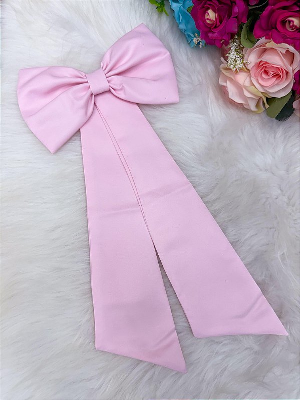 Faixa ajustável com Laço Rosa para Vestidos Daminhas e Formatura