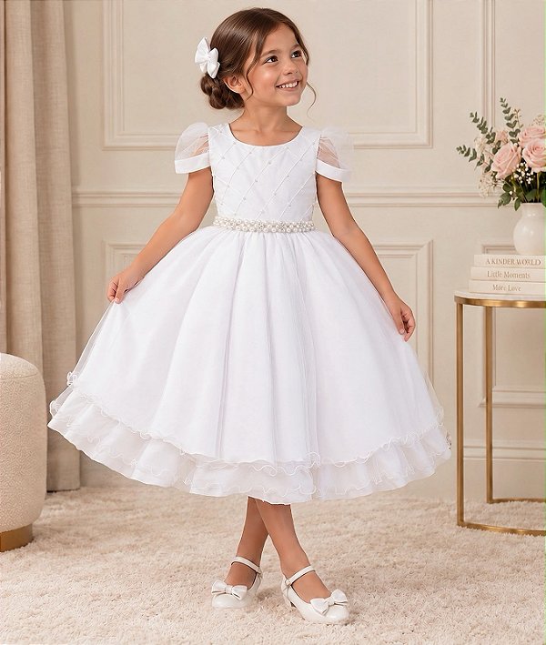 Vestido Infantil Luxo Daminha Festa Casamento