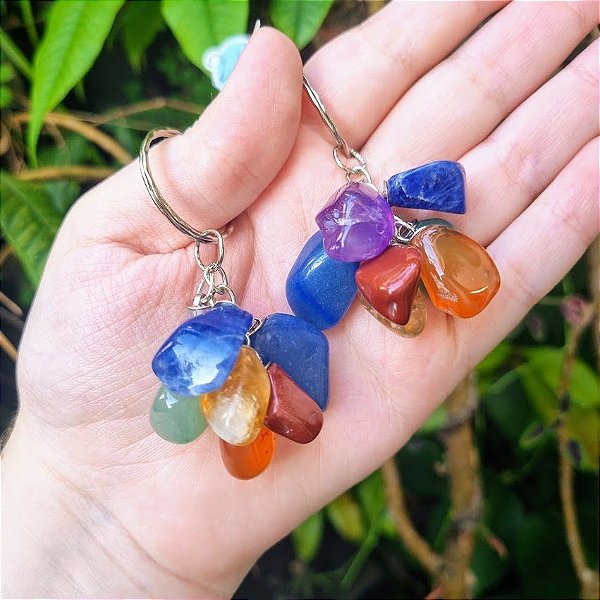 Chaveiro Sete Chakras Polido