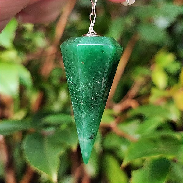 Pêndulo de Quartzo Verde - Cura e Equilíbrio