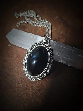 Pingente Obsidiana