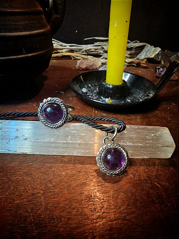 Conjunto Anel+Pingente Ametista