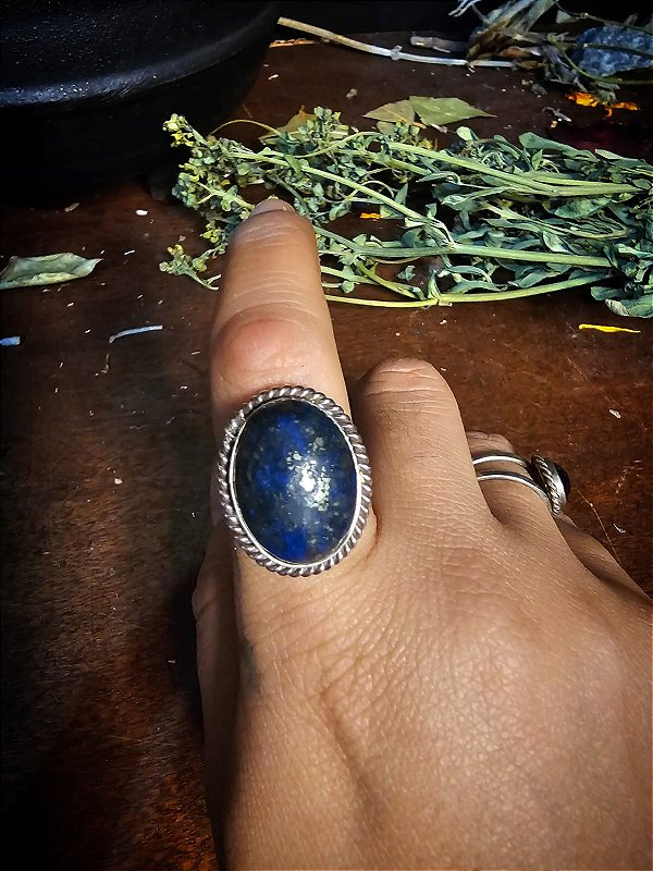 Anel Agnes Lápis Lazuli