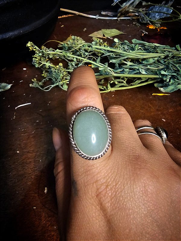 Anel Agnes Quartzo Verde