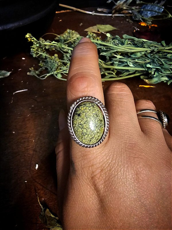 Anel Agnes Jaspe Crocodilo