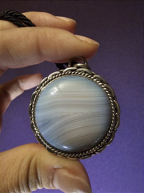 Pingente de Ágata – Equilíbrio que Acalma a Alma