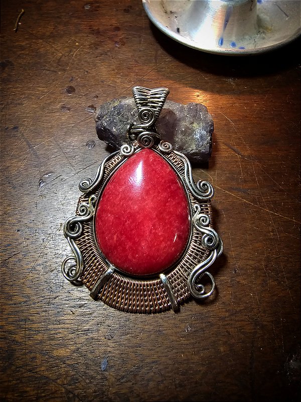 Pingente Jade Vermelho