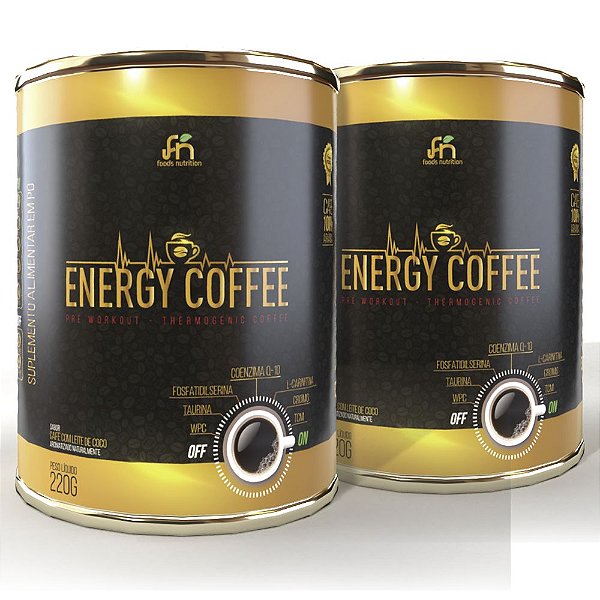 Energy Coffee 220g - Combo 2 Potes