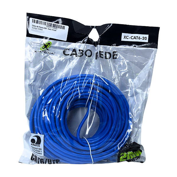 Cabo de Rede 20M | Cat6 - X-Cell