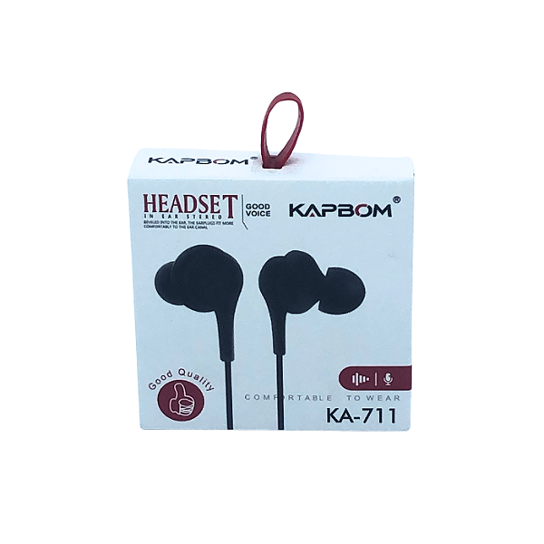 Fone de ouvido com microfone Stereo | KA-711 - Kapbom