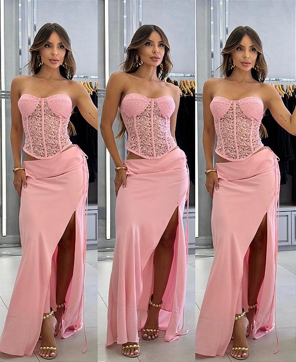 Conjunto Valentina - Rosa