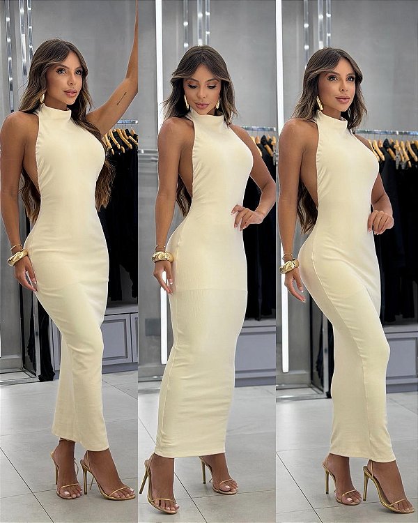 Vestido Lisboa - Creme