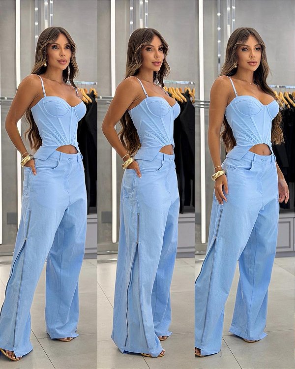 Conjunto Paris Salgu - Azul