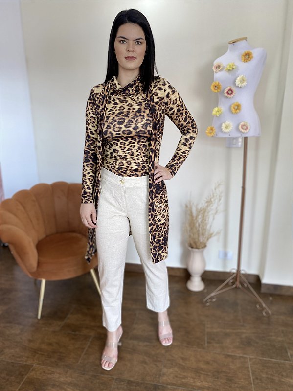 Blusa feminina onça
