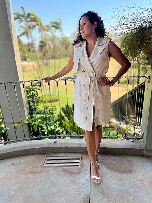 Vestido Bege G