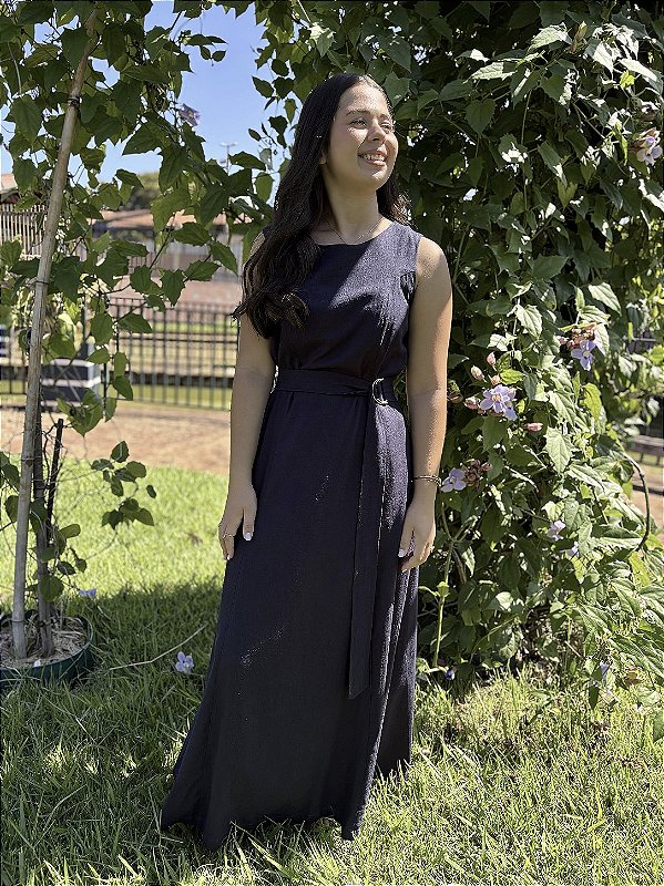 Vestido Azul Marinho