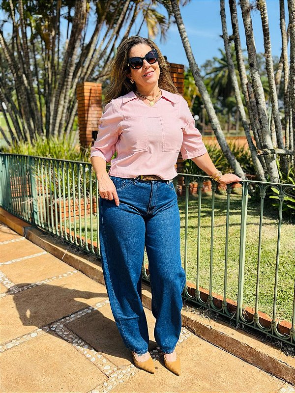 Blusa com Bolso na Frente