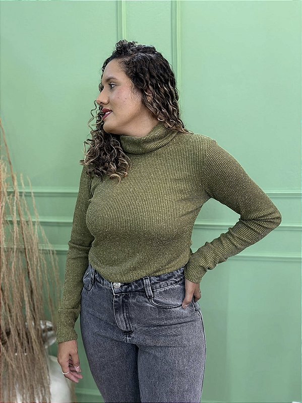 Blusa Verde Militar Viscolinho