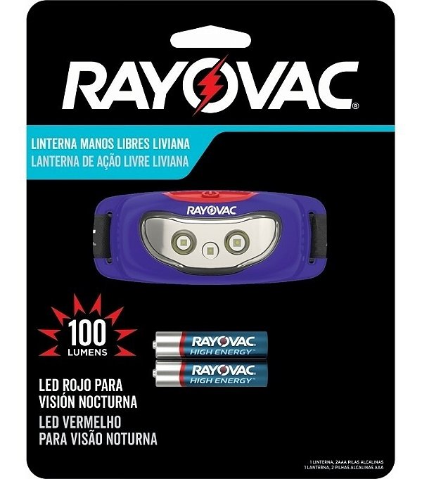 Lanterna Rayovac Mãos Livres 100 Lumens