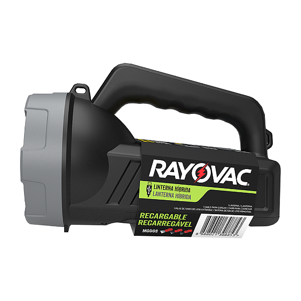 LANTERNA RAYOVAC HIBRIDA USB  BIG 150 LUMENS