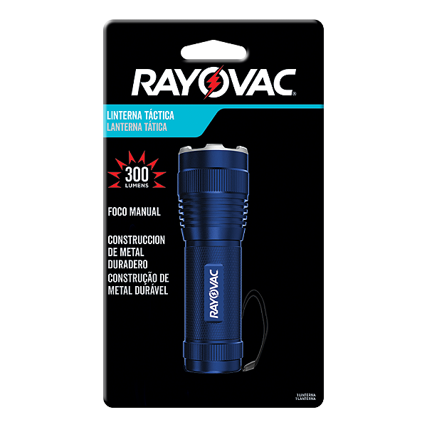 LANTERNA Rayovac Tática 300 Lúmens 3AAA