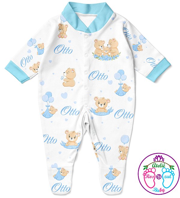 Saída de maternidade personalizada ursinho baby