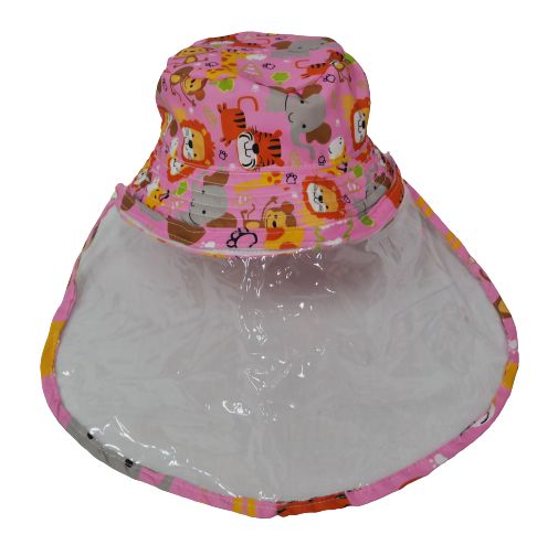 Chapéu Infantil com Viseira Protetora Facial