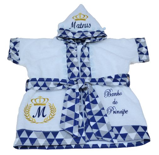 Roupão com Capuz Infantil Personalizado