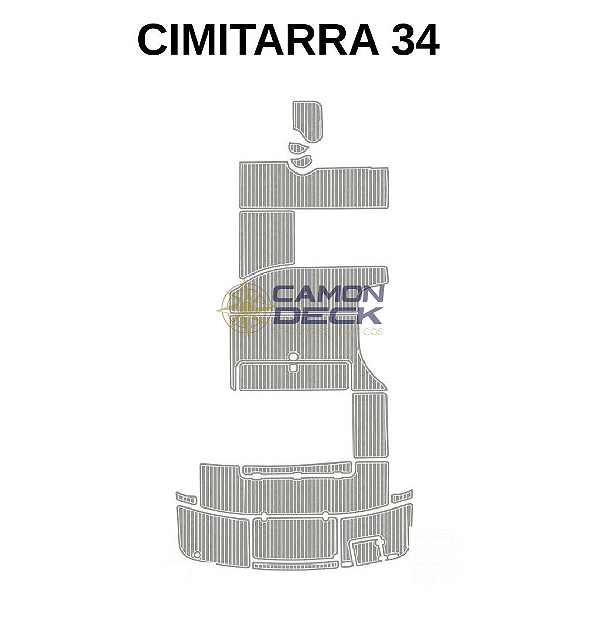 Piso Nautico Eva Cimitarra 340 - Tapete Eva Cimitarra 340