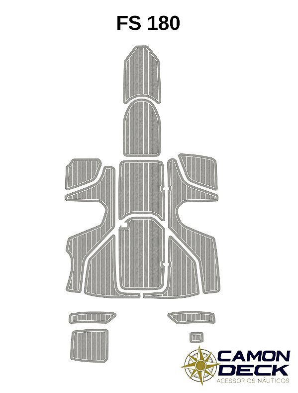 Piso Náutico EVA Premium Sob Medida - Lancha FS 180| Camon Deck
