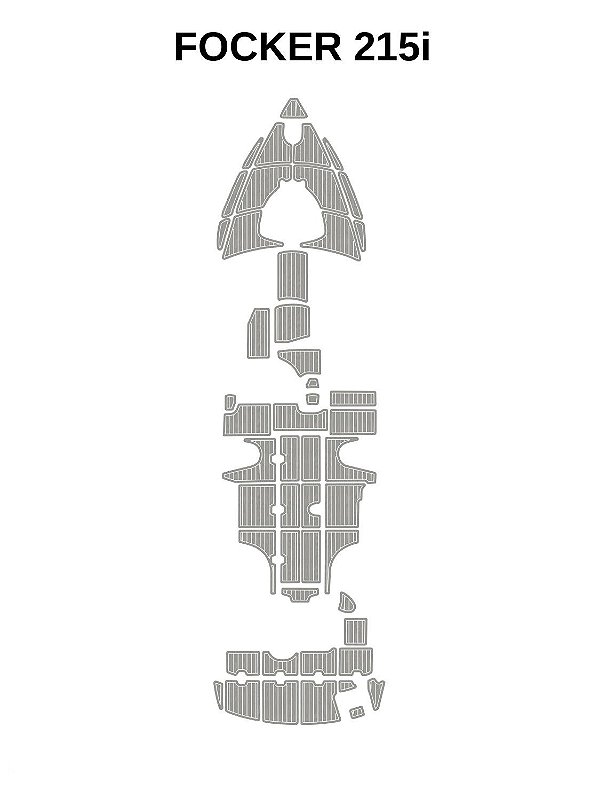 Piso Náutico EVA Premium Sob Medida - Lancha Focker 215i| Camon Deck