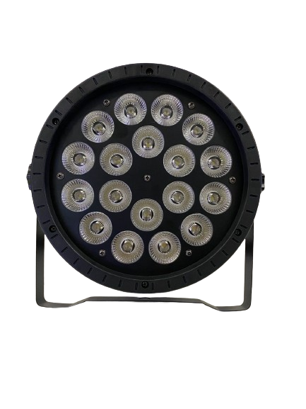Par led 18x18w RGBWA+UV Plastico AC Powercon