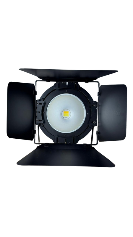 PAR LED COB 200 INDOOR BQ/BF C/ BARNDOOR CASE COM 8