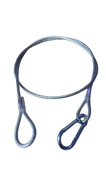 CABO DE SEGURANÇA AÇO 80CM REVESTIDO