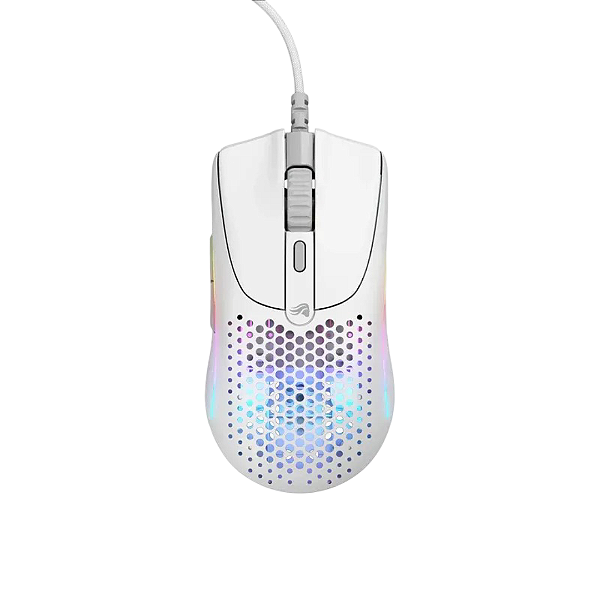 Mouse Gamer Glorious Model O 2 Mini, 49g Ultraleve, RGB, 26K DPI, Sensor Óptico, Cabo Ascend V2, Glorious, Branco Fosco