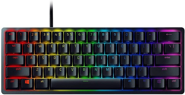 Teclado Gamer Razer Huntsman Mini, Chroma RGB, Razer Switch Purple, Preto