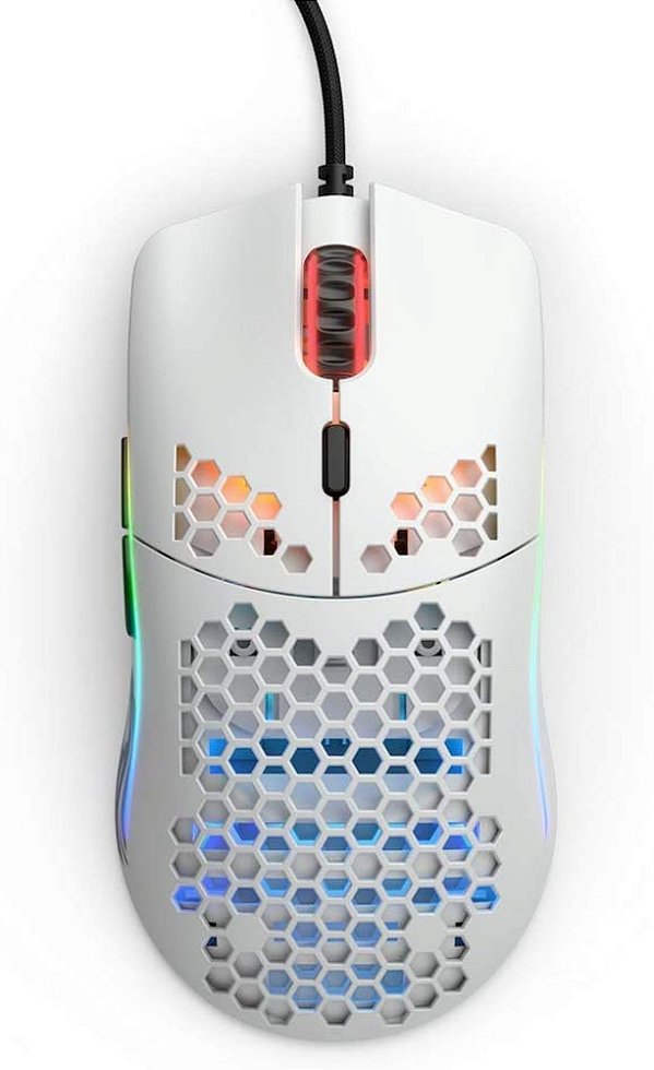 Mouse Glorious Model O- Branco Fosco Glorious Gaming Race Gom-White