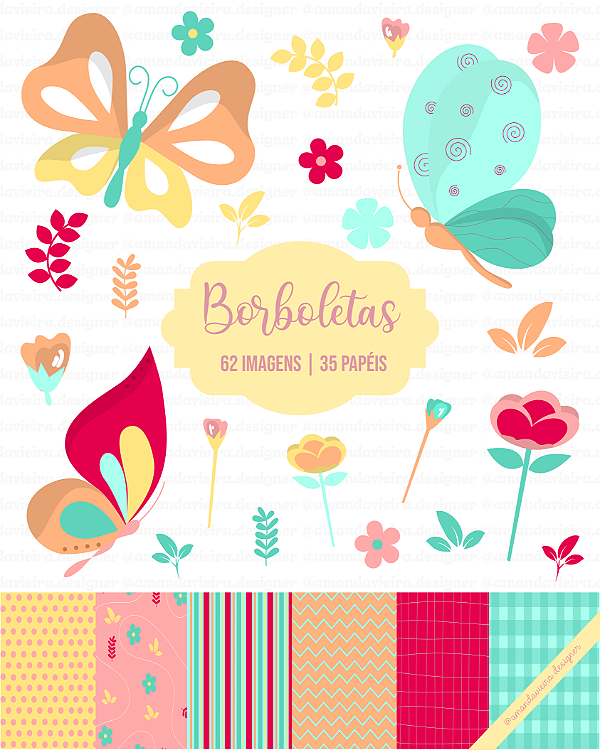 Kit Digital - Borboletas