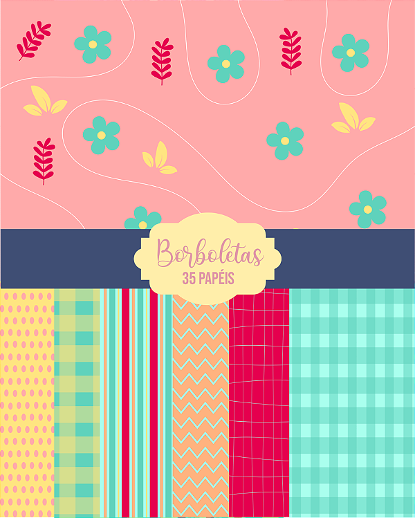 Papel Digital - Borboletas