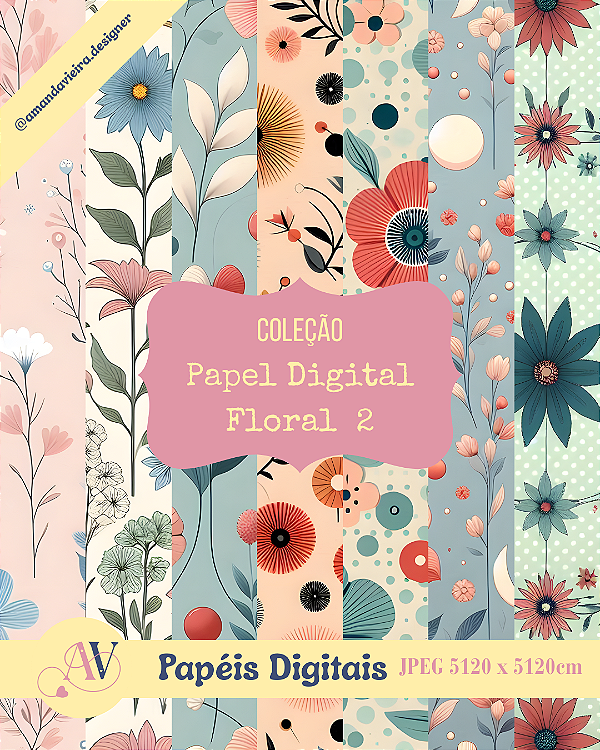 Papel Digital - Floral 2
