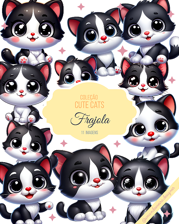 Clipart - Cute Cats - Frajola