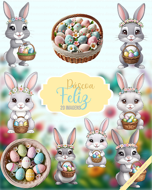 Clipart - Páscoa Feliz