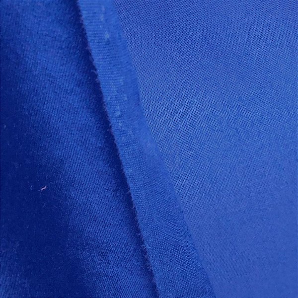 Tecido Plush - Azul Royal - 1,70m de Largura - Tiradentes Têxtil