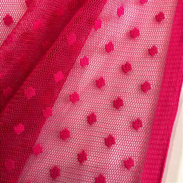 Tule Poá - Rosa Pink - 1,50m de Largura - Tiradentes Têxtil - Sua melhor  opção em tecidos online