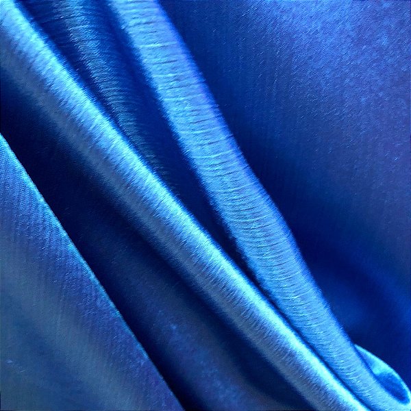 Crepe Yuri Acetinado Texturizado - Azul Turquesa - 1,50m de Largura