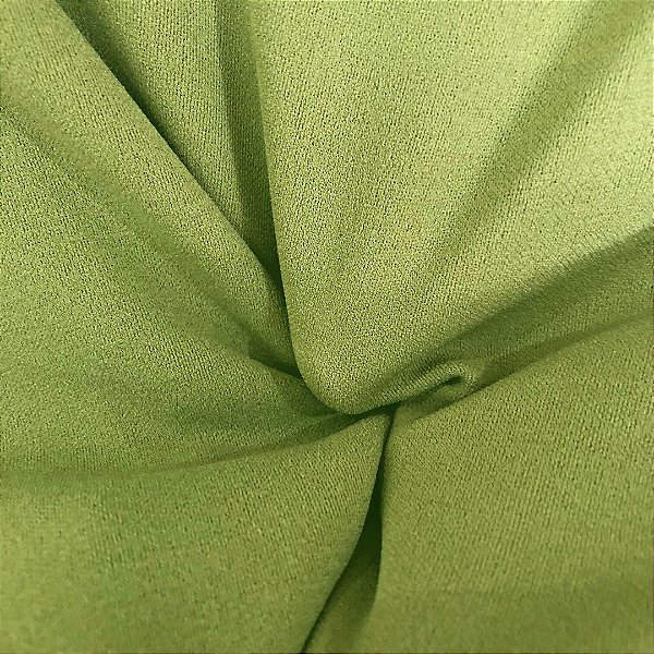 Tecido Crepe Malha Scuba - Verde Claro - 1,50m de Largura