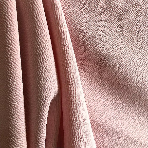 Crepe de Malha - Rosa Claro - 1,50m de Largura